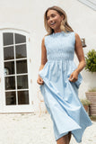 Lanna Maxi Dress Blue Gingham