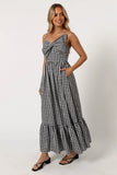 Hailee Maxi Dress Black Gingham