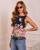 Graceful Season Floral Top