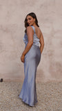 Greta Maxi Dress Steel Blue