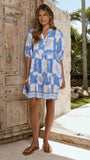 Tabitha Mini Dress La Mer Blue