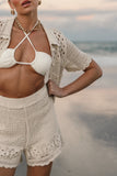 Harlowe Knit Shorts Natural