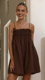 Wyomie Mini Dress Chocolate