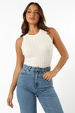 Charlie Knit Top White