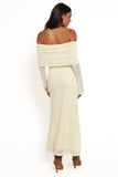 Wilma Off Shoulder Dress Butter Yellow