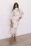 Sophia Long Sleeve Dress White Floral