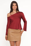 Brisa Off Shoulder Top Cherry