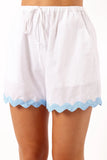 Harry Shorts White Blue