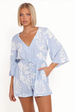 Tiff Romper Shell Print