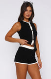 Second Guessing Knit Shorts Black