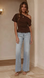 Tallie Lace Top Chocolate
