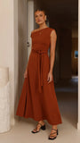 Gemma Maxi Dress Brown