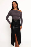 Jasmyn Midi Skirt Black