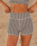 Sparrow High Rise Gingham Shorts