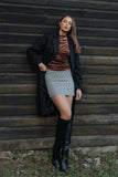 Falo Mini Skirt Black Cream