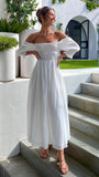 Cierra Midi Dress White