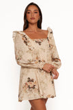 Tiarny Mini Dress Beige Floral