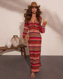 Tropic Allure Crochet Cover Up Maxi Dress