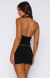 The Fast Life Halter Top Black