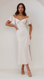 Louisa Midi Dress Ivory