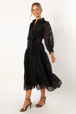 Neve Long Sleeve Maxi Dress Black