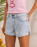 Joslina Cuffed Hem Denim Shorts