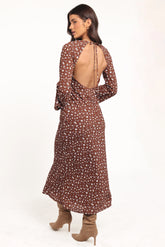 Talitha Maxi Dress Brown Floral
