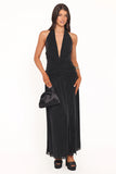 Lucas Halterneck Maxi Dress Black