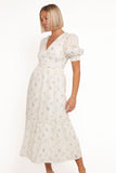 Steele Puff Sleeve Midi Dress Floral