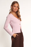 Perla Knit Cardigan Pink