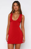 Finishing Touches Mini Dress Red