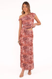 Bloise Maxi Skirt Blurred Botanics