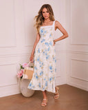 Air Light Floral Midi Dress