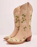 Whiskey Wildflower Floral Embroidered Western Boots
