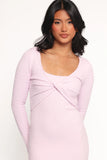 Teodora Midi Dress Pink