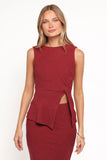 Beatrice Maxi Skirt Set Berry
