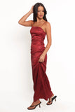 Enid Midi Dress Red