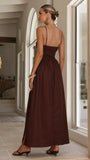 Gena Maxi Dress Chocolate