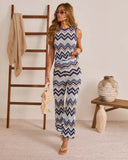 Easy Resort Abstract Open Knit Top