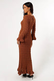Colter Long Sleeve Maxi Dress Bronze