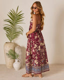 Sunset Tropics Empire Maxi Dress