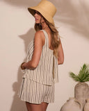 Sunshine Escape Striped Cotton Romper