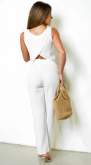 Neutral Code Linen Blend Set White