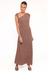Talisa Midi Dress Brown Marle
