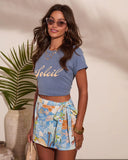 Soleil Muse Graphic Cotton Short Sleeve Tee