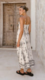 Samara Maxi Dress Cream Black
