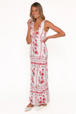 Amore Bias Cut Maxi Dress Red Rose