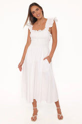 Bronte Midi Dress White