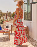 Dreamy Coast Tropical Print Maxi Dress