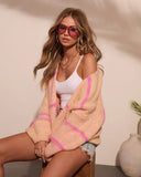 Sunburst Cutie Knit Striped Cardigan